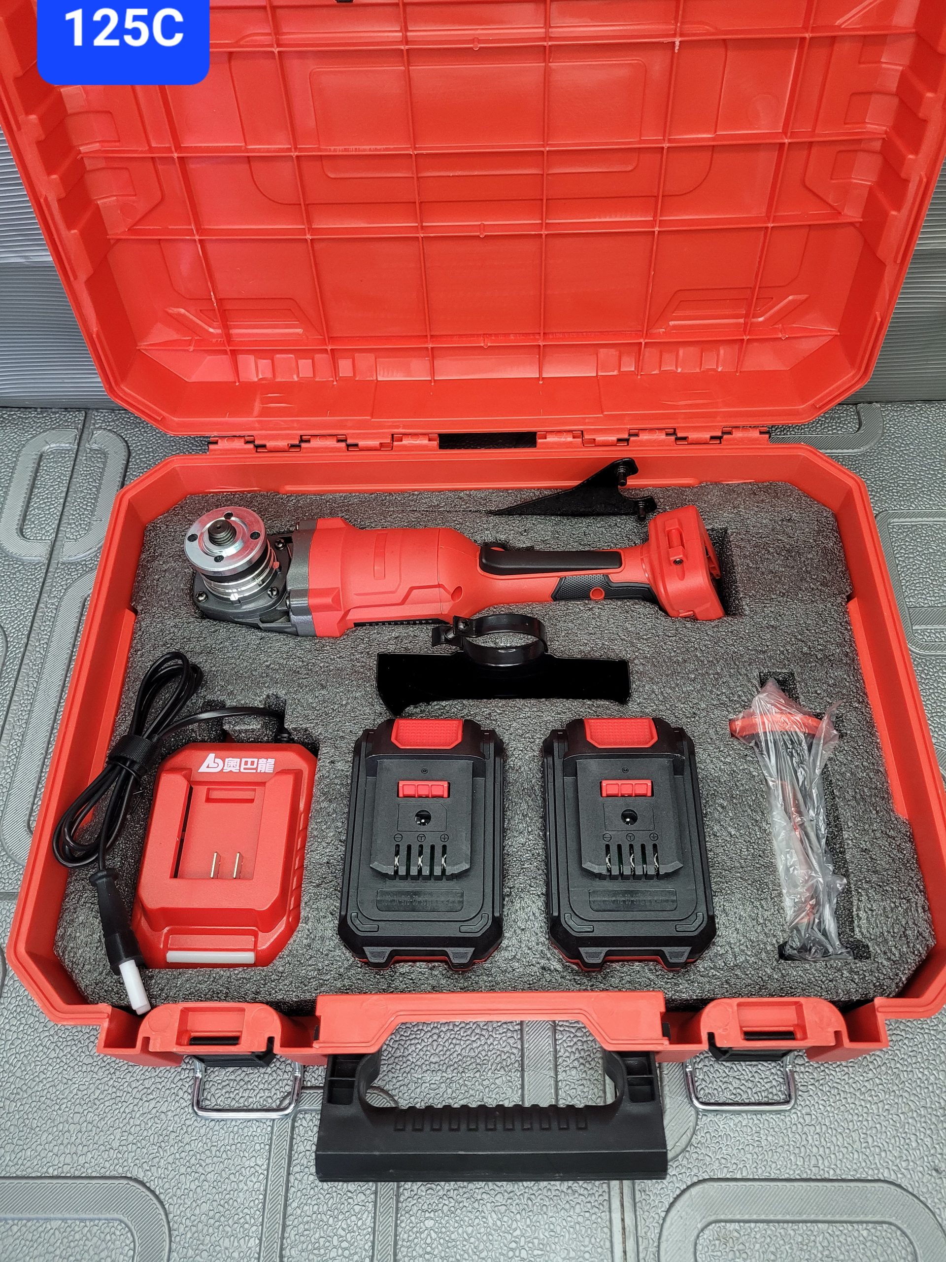 Машина шлифовальная+2 батареи ABL 125C 21v-6,0 в кейсе