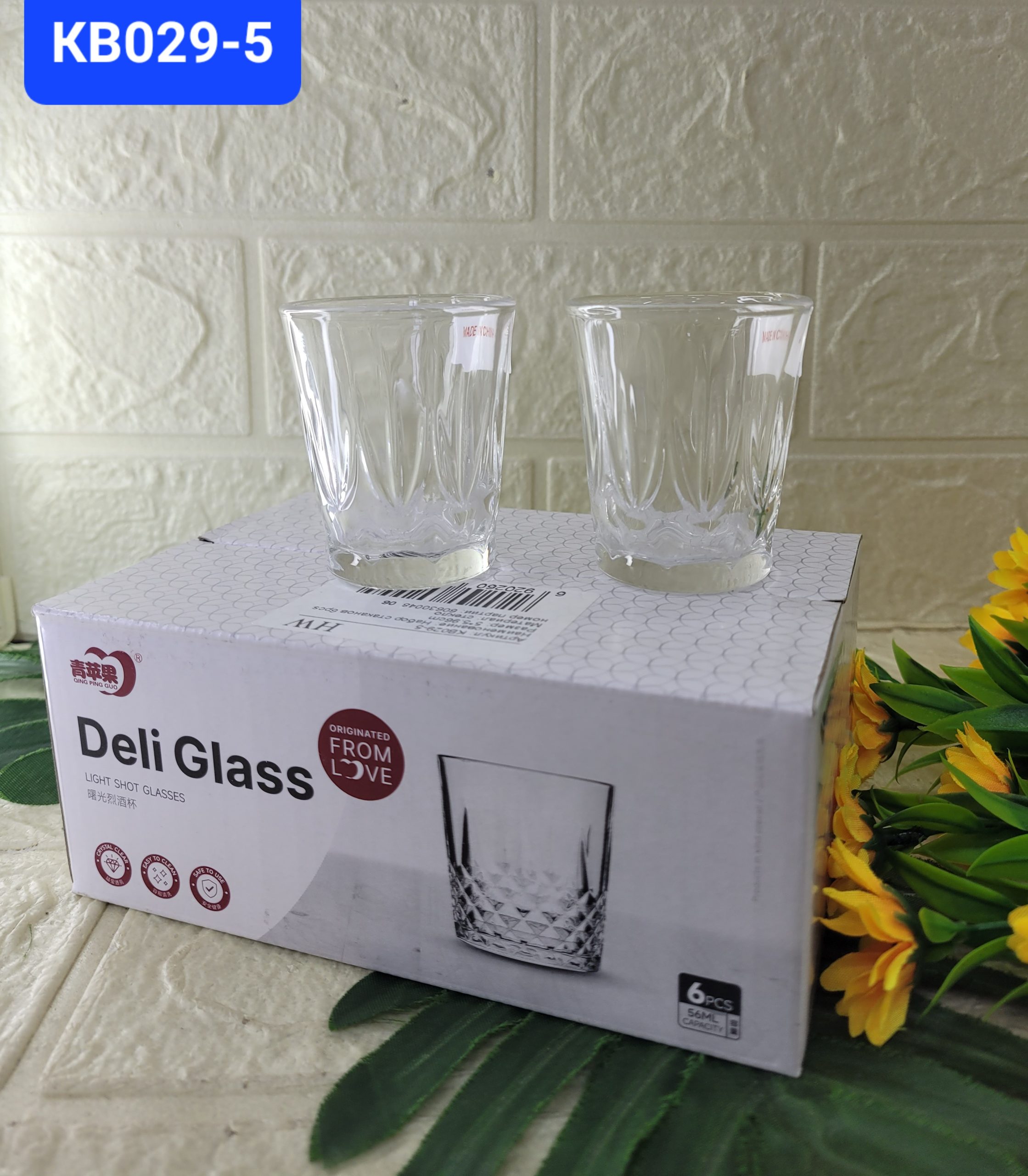 Стопки Deli Glass 6 шт. Арт. KB029-5