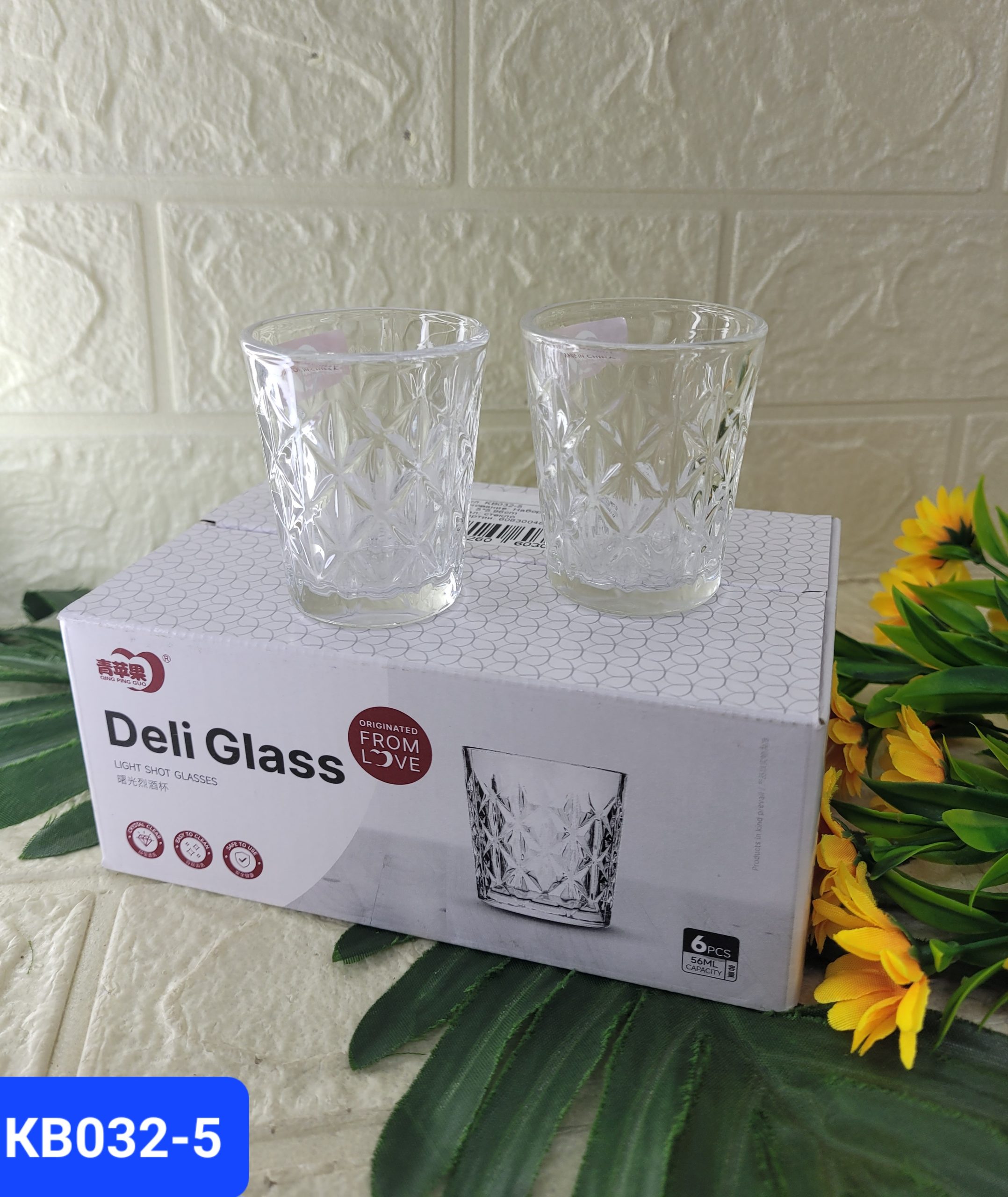 Стопки Deli Glass 6 шт. Арт. KB032-5
