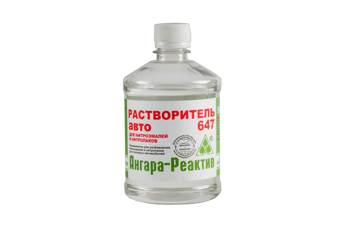 Растворитель 647 1л (0,86кг) в ПЭТФ (20) Ангарск