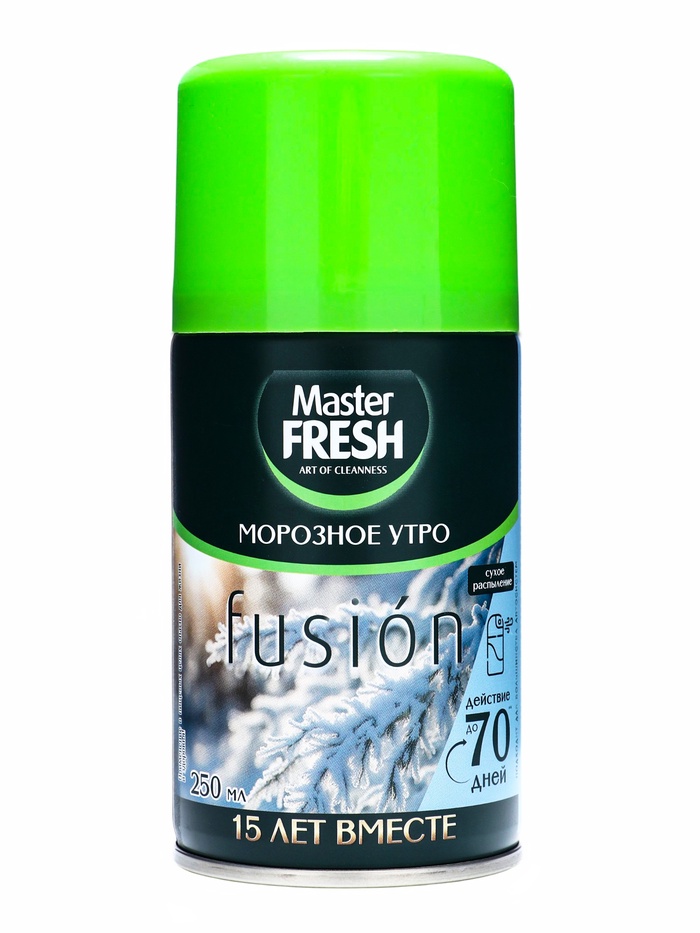 Master FRESH Освежитель воздуха 250мл Морозное утро (сменный баллон д/авт.спрея)/12