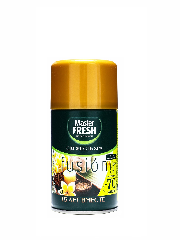 Master FRESH GOLD Освежитель воздуха 250мл Свежесть SPA (сменный баллон д/авт.спрея)
